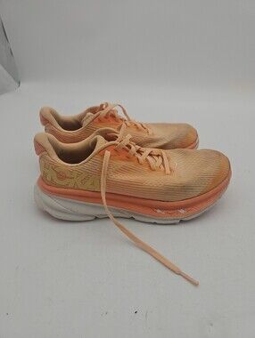 Hoka One One Clifton 9 Youth 4.5md Women's 6 Cantaloupe Orange Shoes 1131170-CPW